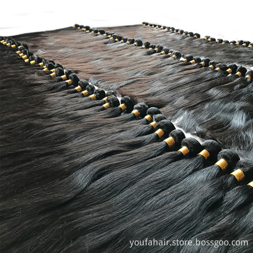 Custom Logo 100% Virgin Human Hair Extensions Cuticle Aligned Vietnam Remy Hair Double Drawn Straight Silky Hair Bundles Vendors